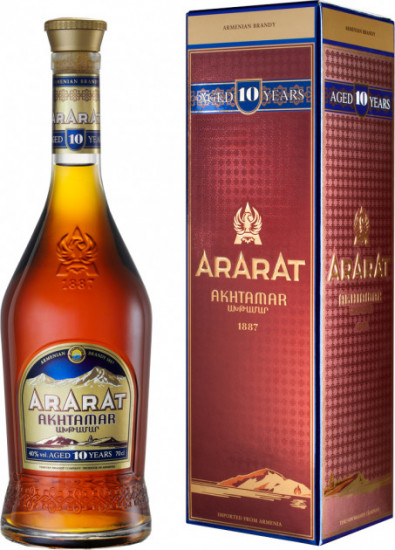 Коньяк ARARAT Ахтамар 10 YO в подарочной упаковке (0,7 л)